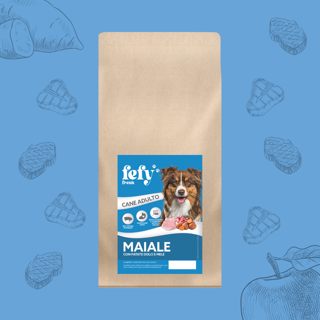 Maiale con patate dolci e mele